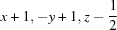 [x+1, -y+1, z-{\script{1\over 2}}]