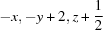 [-x, -y+2, z+{\script{1\over 2}}]