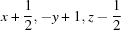 [x+{\script{1\over 2}}, -y+1, z-{\script{1\over 2}}]