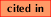 cited in