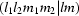 [( l_1 l_2 m_1 m_2 |lm )]