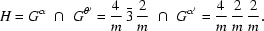 [H = G ^{\alpha}\,\, \cap \,\,G ^{\theta'} = {{4}\over{m}}\,{\bar{3}}\,{{2}\over{m}} \,\,\cap\,\, G ^{\alpha '} = {{4}\over{m}} \,{{2}\over{m}} \,{{2}\over{m}}.]