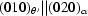 [(010)_{\theta'} || (020)_\alpha]
