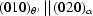 [(010)_{\theta'} \,|| \,(020)_\alpha]