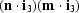 [({\bf n}\cdot{\bf i}_3)({\bf m}\cdot{\bf i}_3)]