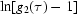 [\ln[g_{2}(\tau)-1]]