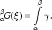 [{}_{\alpha}^{\beta}\!G(\xi) = \int\limits_{\alpha}^{\beta}\gamma.]