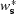 [w_{\bf s}^{\,*}]