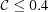 [{\cal C}\leq 0.4]