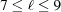 [7\leq\ell\leq 9]
