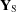 [{\bf Y}_{\rm S}]