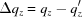 [\Delta q_z = q_z - q_z']