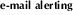 E-mail alerting service
