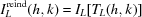 [I_{L}^{\rm reind}(h,k) = I_{L}[T_{L}(h,k)]]