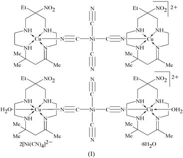 Iucr A Compound Of A Novel Tetraaza Macrocycle With Trinuclear Tetracyanonickelate Bridged Cations