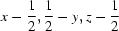 [x-{\script{1\over 2}},{\script{1\over 2}}-y,z-{\script{1\over 2}}]