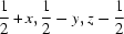 [{\script{1\over 2}}+x,{\script{1\over 2}}-y,z-{\script{1\over 2}}]
