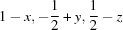 [1-x,-{1\over 2}+y,{1\over 2}-z]