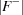 [|F^-|]