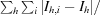 [\textstyle \sum_{h}\sum_{i}|I_{h,i} - I_{h}|/]