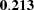[\bf 0.213]