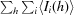 [\textstyle \sum_{h}\sum_{i}\langle I_{i}(h)\rangle]