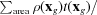 [\textstyle \sum_{\rm area}\rho ({\bf x}_g) t({\bf x}_{g})/]