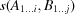 [s(A_{1 \ldots i},B_{1 \ldots j})]