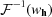 [{\cal F}^{{-1}}(w_{\bf h})]