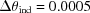 [{\Delta \theta }_{\rm ind} = 0.0005]