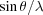[\sin\theta /\lambda]
