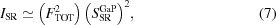 [{I_{\rm SR}} \simeq \left({F_{\rm TOT}^2} \right){\left({S_{\rm SR}^{\rm GaP}} \right)^2}, \eqno (7)]