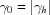 [{\gamma _0} = | {{\gamma _h}} |]