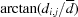 [\arctan(d_{i,j}/{\overline d})]