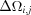 [\Delta\Omega_{i,j}]