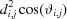 [d_{i,j}^2\cos(\vartheta_{i,j})]