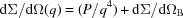 [{\rm d}\Sigma/{\rm d}\Omega(q) = (P/q^4)+{\rm d}\Sigma/{\rm d}\Omega_{\rm B}]