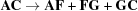 [{\bf AC}\rightarrow{\bf AF}+{\bf FG}+{\bf GC}]