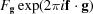 [F_{{{\bf g}}}\exp(2\pi i{\bf f} \cdot {\bf g})]
