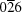 [0\overline{2}6]