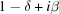[1-\delta+i\beta]