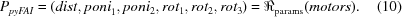 [P_{{pyFAI}} = ({dist,poni}_{1},poni_{2},rot_{1},rot_{2},rot_{3}) = \Re _{{\rm params}}({motors}). \eqno (10)]