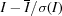 [I - {\overline I} / \sigma(I)]