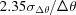 [2.35 \sigma _{\Delta\theta}/\Delta \theta]