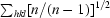 [\textstyle \sum_{hkl}[n/(n-1)]^{1/2}]