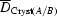 [\overline D_{{\rm Cryst}(A/B)}]
