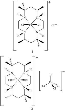 Iucr Crystal Structures Of Two 5 5 7 12 12 14 Hexamethyl 1 4 8 11 Tetraazacyclotetradecane Iron Iii Complexes