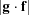 [|{\bf g}\cdot {\bf f}|]