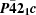 [{\bi P}{\bar {\bf 4}}{\bf 2_1} {\bi c}]