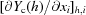 [[{{\partial Y_{\rm c}(h)}/{\partial x_i}}] _{h,i}]